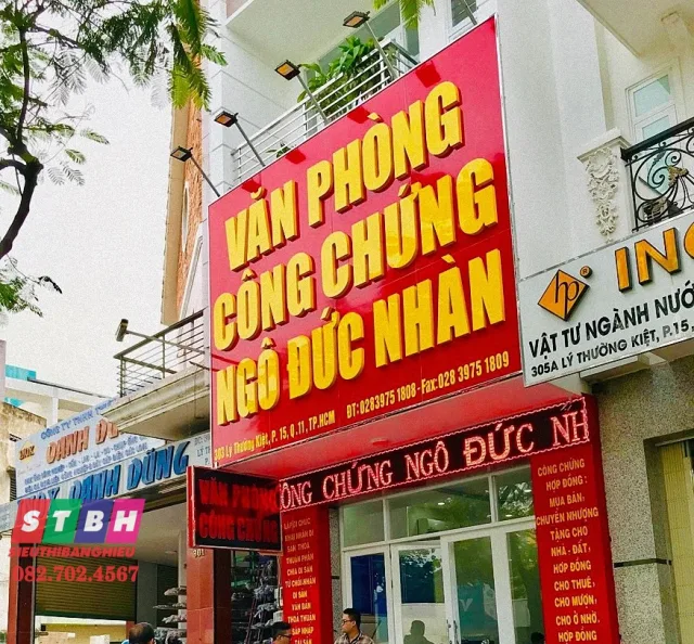 Bảng hiệu văn phòng luật sư tạo ấn tượng ban đầu tốt