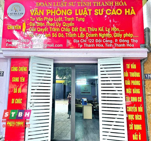 Mẫu bảng hiệu văn phòng luật sư tối giản, tạo cảm giác tin cậy cho khách hàng