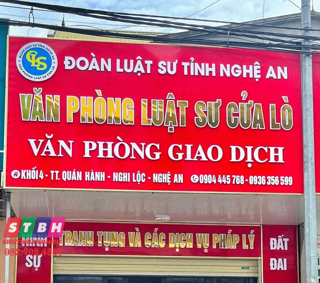 Bảng hiệu văn phòng luật sư đẹp, giúp khẳng định thương hiệu luật sư