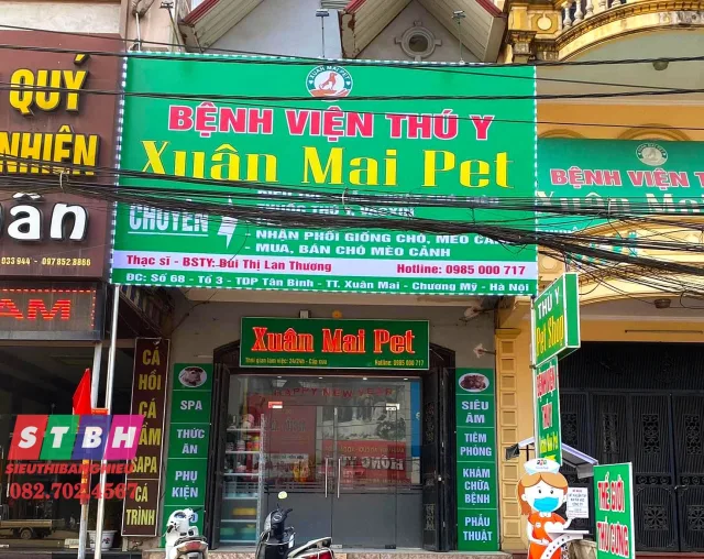 Bảng hiệu thú y phong cách thân thiện