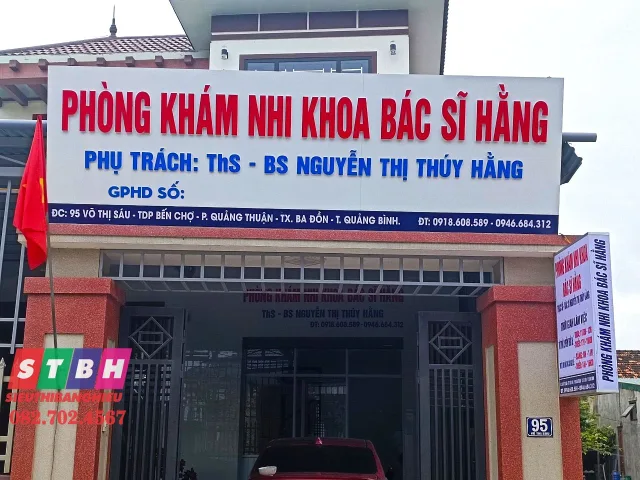 Bảng hiệu phòng khám nhi đẹp đảm bảo thẩm mỹ và độ bền