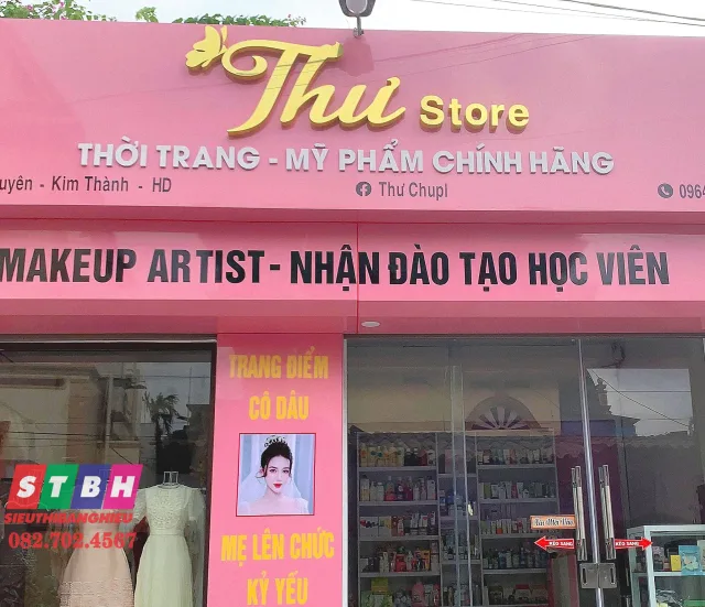 Mẫu bảng hiệu inox