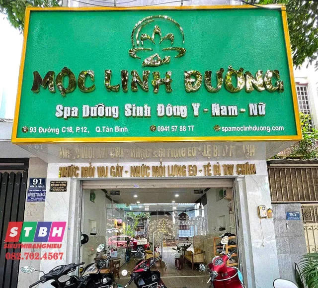 Bảng hiệu gội đầu dưỡng sinh theo yêu cầu