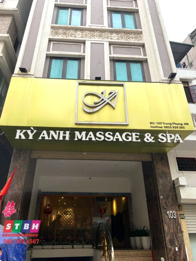 Bảng hiệu massage Alu