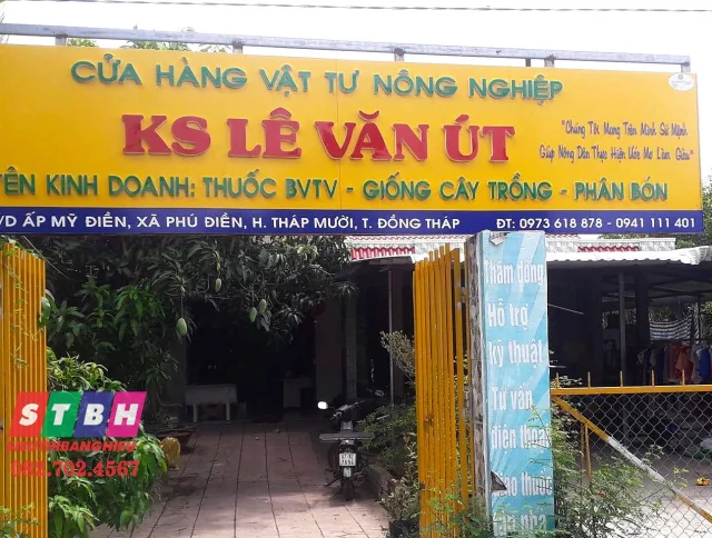 Mẫu bảng hiệu vật tư nông nghiệp đơn giản đẹp