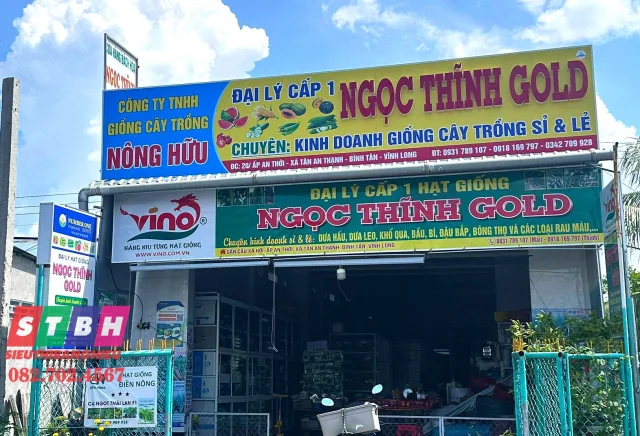 Mẫu bảng hiệu vật tư nông nghiệp ngoài trời