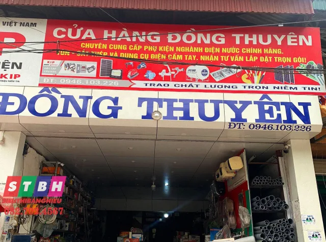 Mẫu bảng hiệu điện nước dễ nhận diện