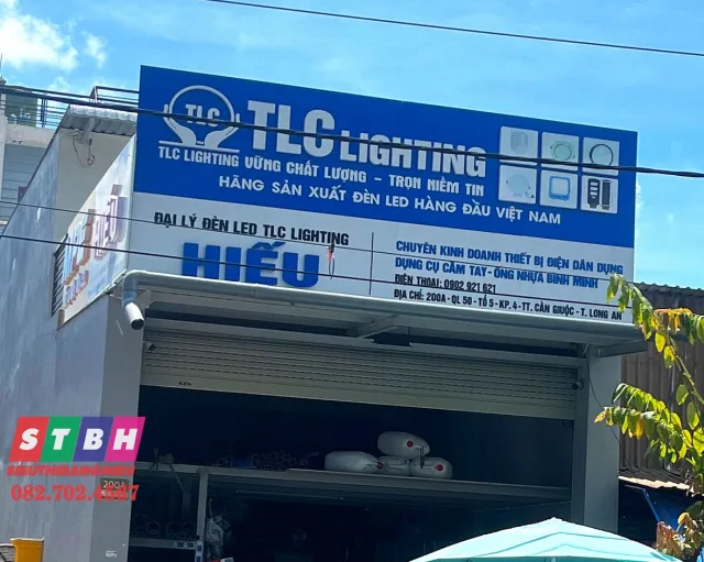 Mẫu bảng hiệu điện nước thiết kế ấn tượng