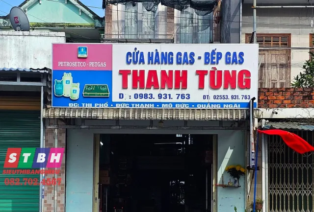 Thi công bảng hiệu gas chất lượng cao