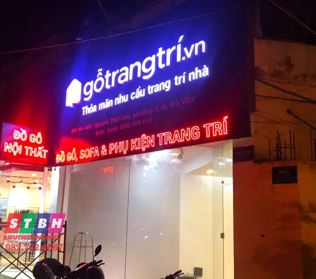 Bảng hiệu nội thất đẹp chuyên thi công theo yêu cầu