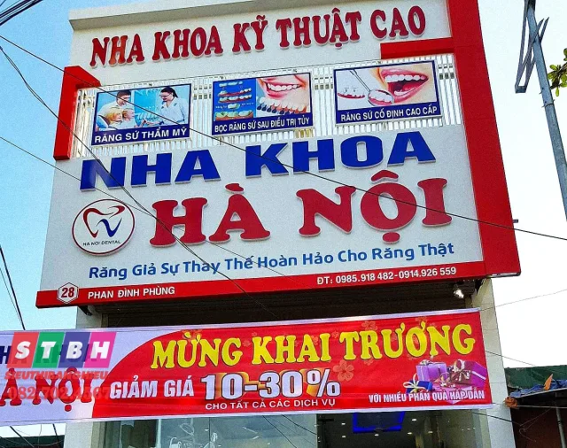 Bảng hiệu nha khoa đẹp giá hợp lý phù hợp nhiều mô hình