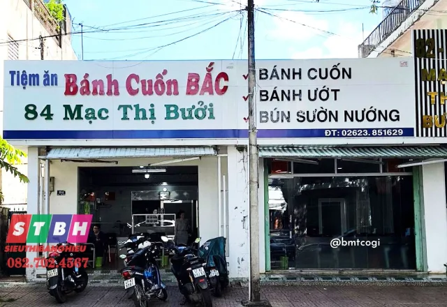 Bảng hiệu bánh cuốn nóng giá rẻ chất lượng cao