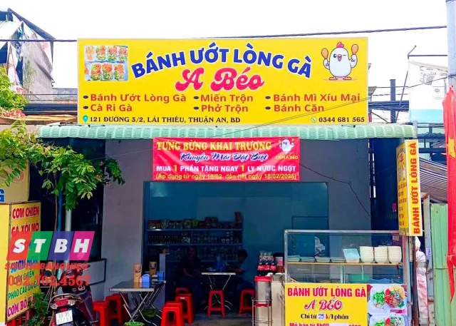 Mẫu bảng hiệu bánh ướt đẹp phù hợp quán nhỏ