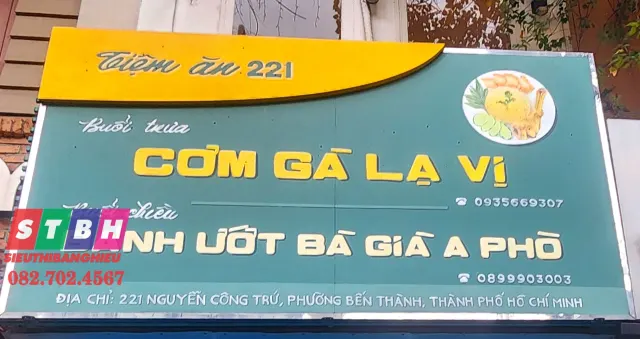 Bảng hiệu bánh ướt đẹp tinh tế đúng nhận diện