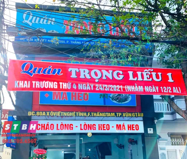 Bảng hiệu cháo lòng uy tín cho quán ăn chuyên nghiệp
