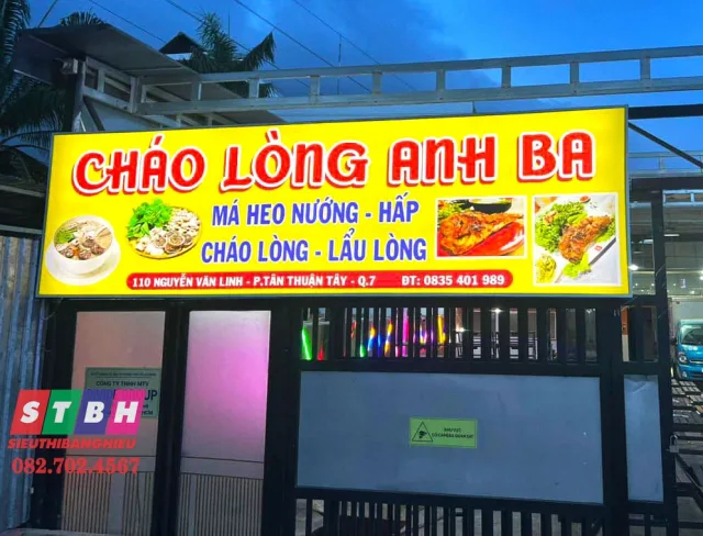 Bảng hiệu hộp đèn quảng cáo