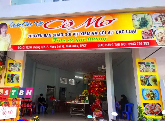 Bảng hiệu cháo vịt đẹp giá rẻ thi công nhanh