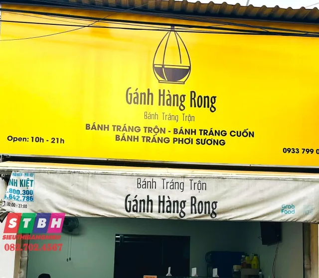 Bảng hiệu bánh tráng giá rẻ nhưng vẫn đẹp và chuyên nghiệp