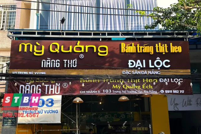 Bảng hiệu bánh tráng nổi bật phù hợp quán bán mang đi