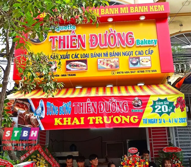 Bảng hiệu bánh bao uy tín thiết kế rõ chữ dễ nhìn