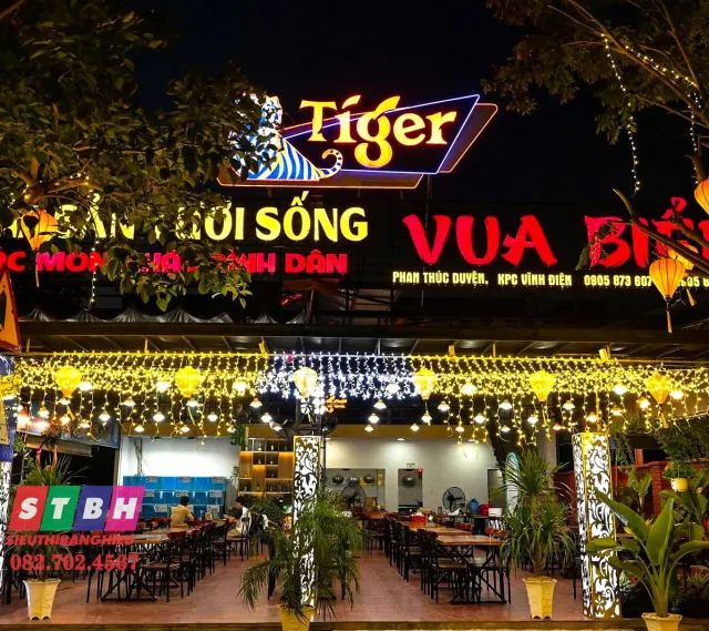 Bảng hiệu quán nhậu hải sản giá tốt phù hợp kinh doanh lâu dài