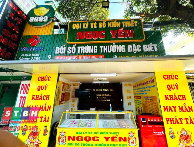 Bảng hiệu đại lý vé số giá rẻ thi công nhanh chất lượng cao