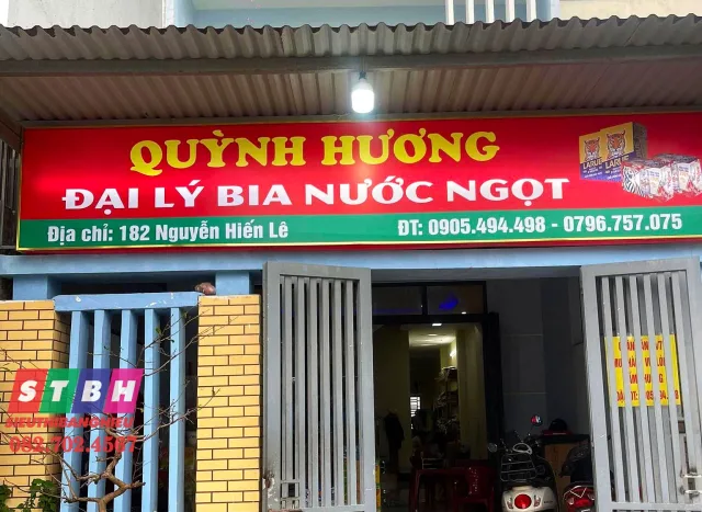Bảng hiệu đại lý bia nước ngọt thi công nhanh bền đẹp