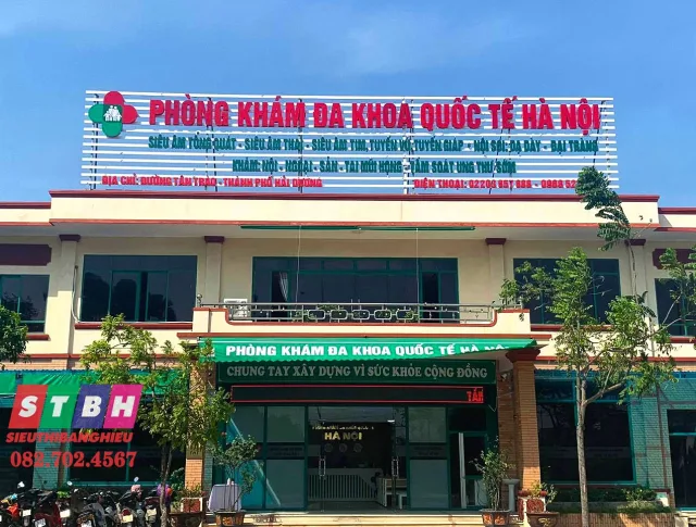 Bảng hiệu phòng khám đa khoa chuẩn y tế thẩm mỹ cao