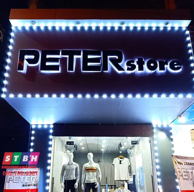 Bảng hiệu shop quần áo nam đẹp, uy tín, phong cách hiện đại