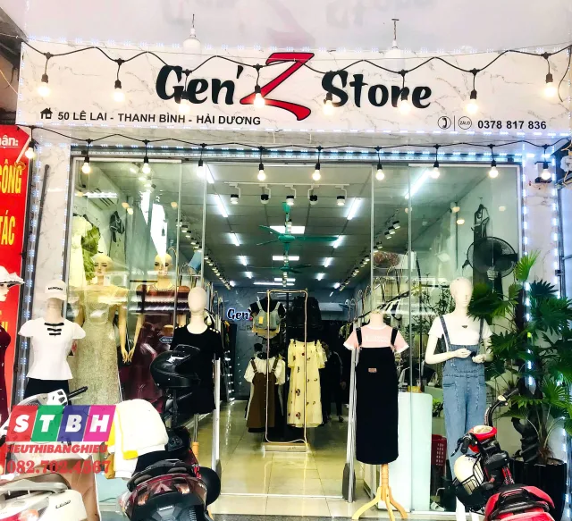 Bảng hiệu shop quần áo nữ sang trọng phù hợp thời trang nữ