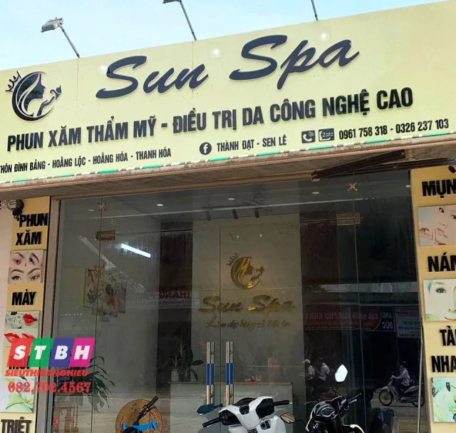 Bảng hiệu phun xăm uy tín thiết kế theo yêu cầu khách hàng
