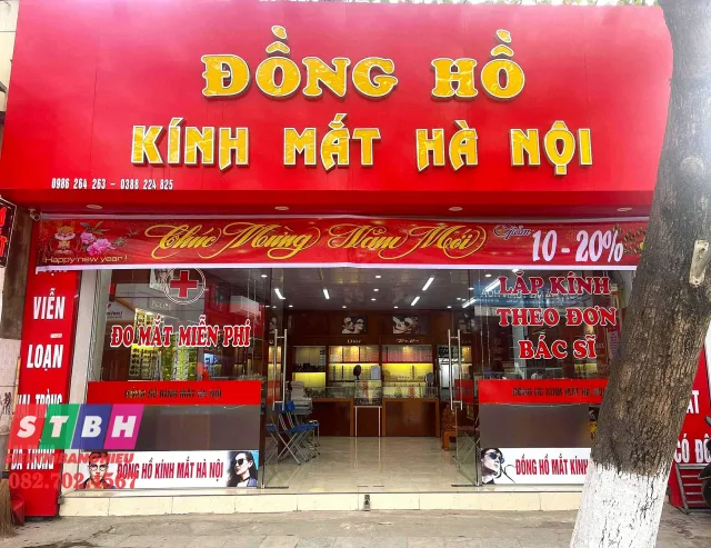 Bảng hiệu shop mắt kính uy tín, đẹp, bố cục đẹp, dễ đọc, dễ nhớ