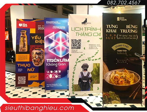 Standee Chữ X Giá Rẻ, In Nhanh, Lấy Trong Ngày