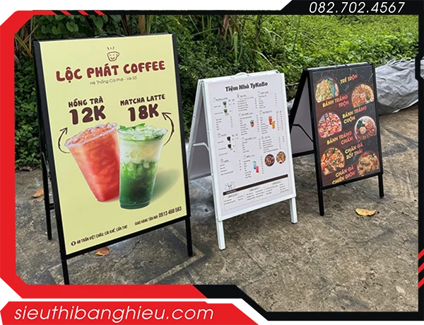 Standee 2 Mặt Đẹp, Hiển Thị 2 Hướng