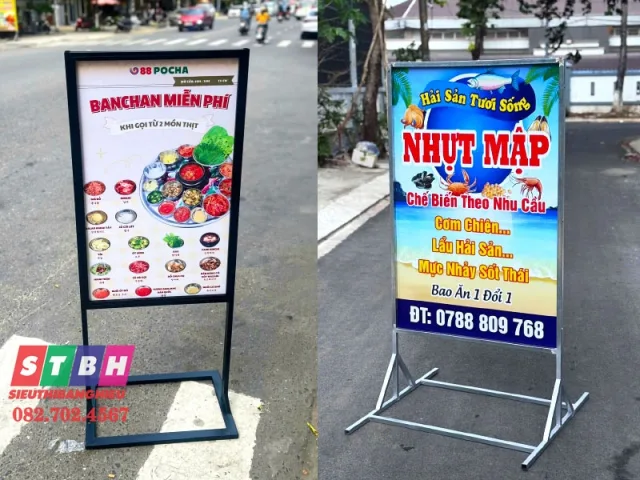 Standee Đứng quảng cáo đẹp dễ lắp đặt giá tốt