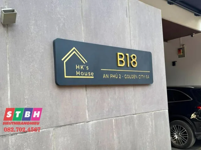Bảng số nhà alu cao cấp thi công uy tín nhanh