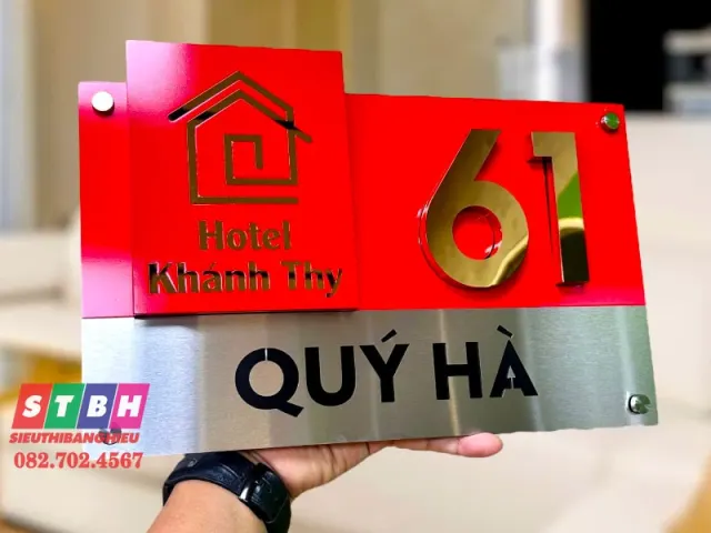 Bảng số nhà alu đẹp giá rẻ thiết kế chuyên nghiệp