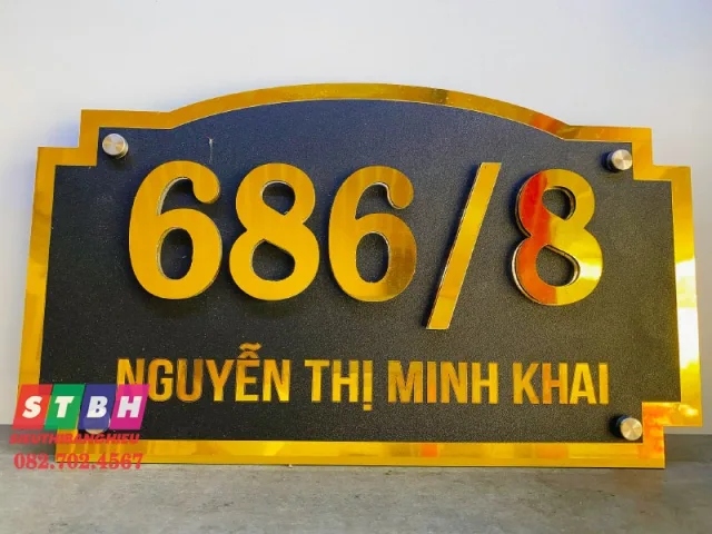 Bảng số nhà alu đẹp bền uy tín giá tốt