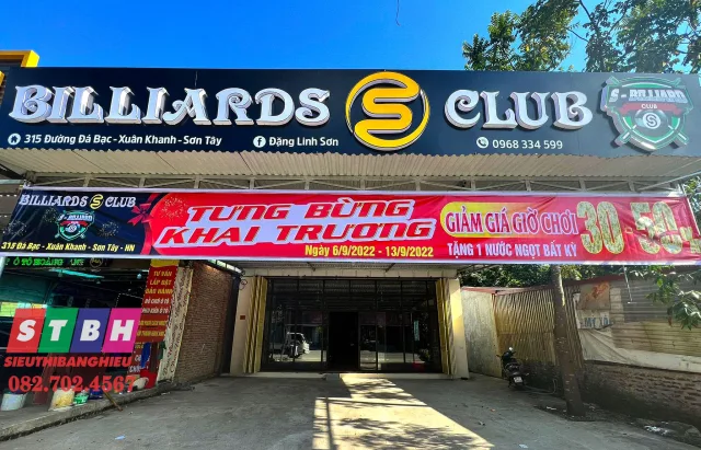 Bảng hiệu bida đẹp cho quán billiards