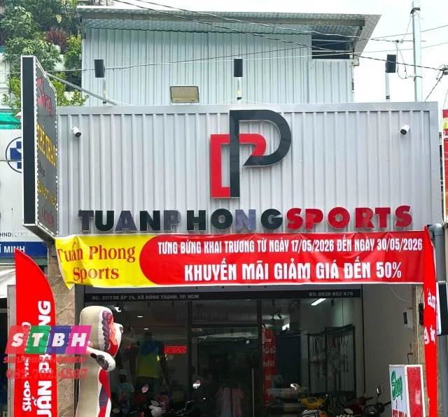 Bảng hiệu shop thể thao chuyên nghiệp