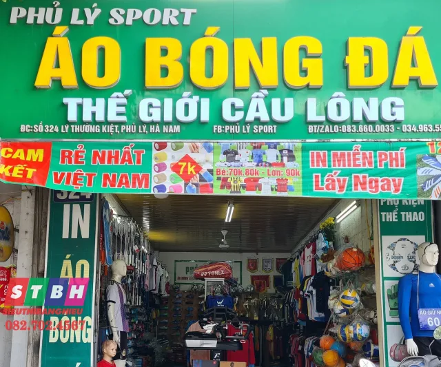 Shop cầu lông, tennis, bóng rổ