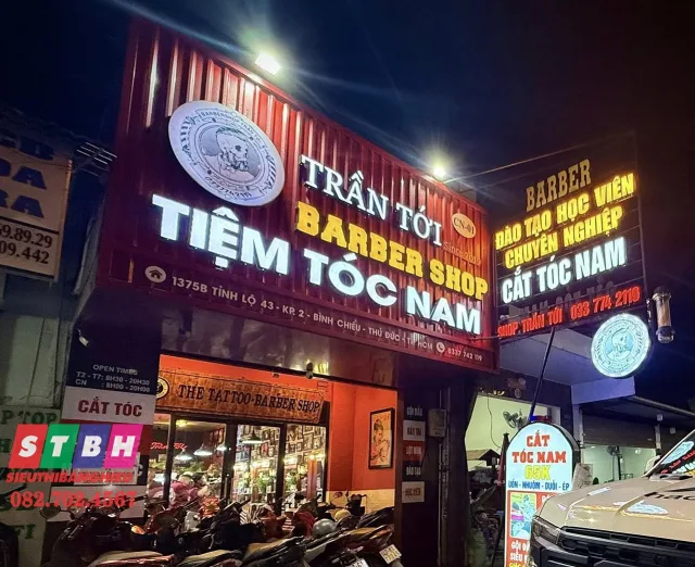 ảng Hiệu BarberShop sang trọng hiện đại