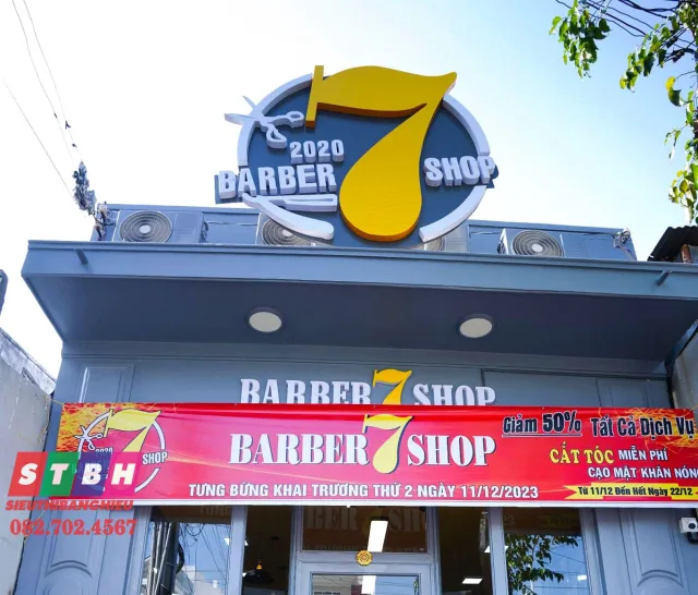Bảng Hiệu BarberShop thiết kế đẹp uy tín cho tiệm hớt tóc nam