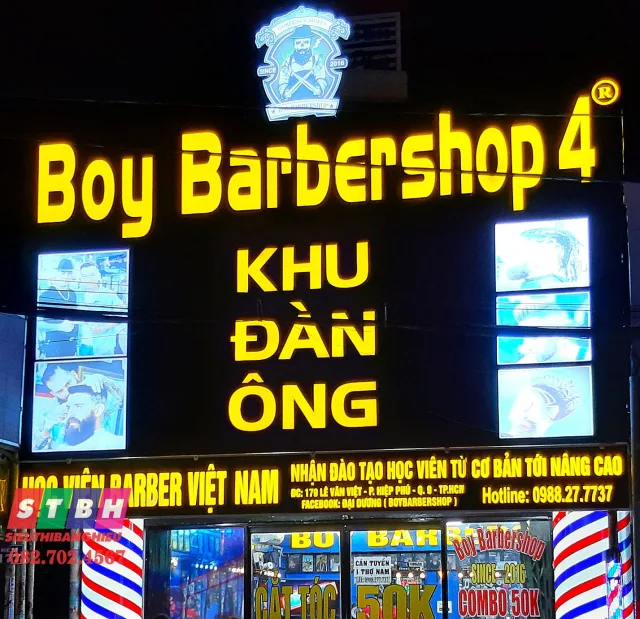 Bảng Hiệu BarberShop hiện đại đẹp mắt