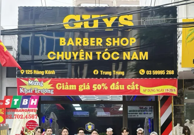 Bảng Hiệu Cắt Tóc Nam Nữ uy tín, chuyên nghiệp, nâng tầm mặt tiền
