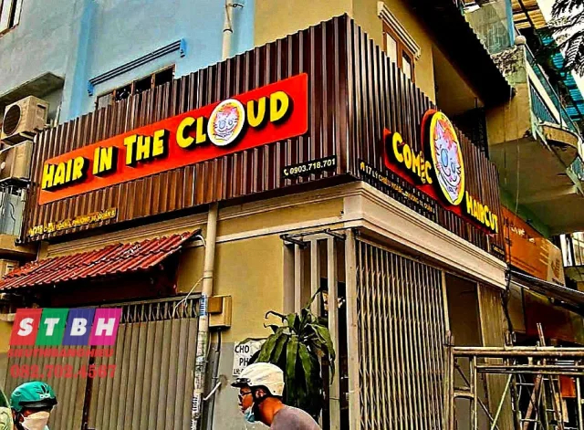 Bảng Hiệu Cắt Tóc Nam Nữ đẹp, nổi bật, tạo ấn tượng mặt tiền