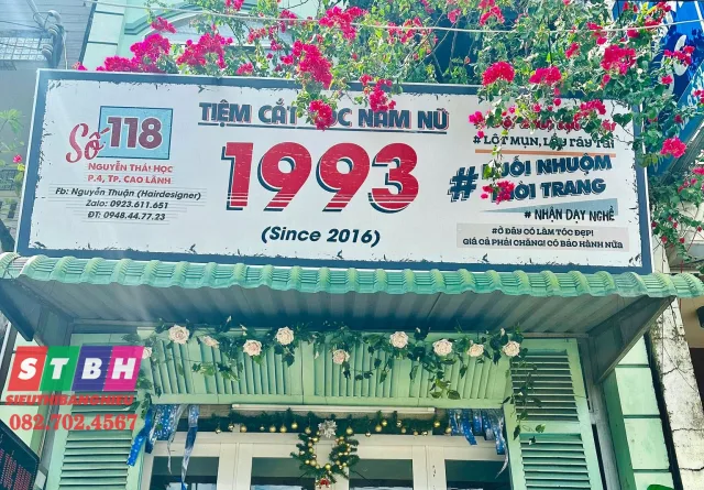 Bảng Hiệu Cắt Tóc Nam Nữ giá rẻ, đẹp, phù hợp nhiều mặt bằng