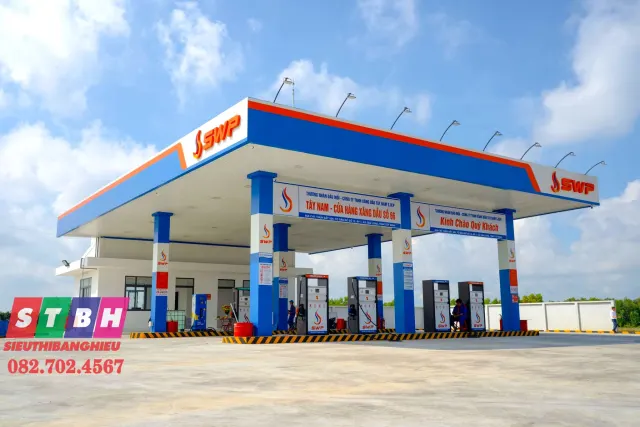 Bảng Hiệu Cây Xăng hiện đại, bền đẹp và phù hợp nhiều trạm xăng