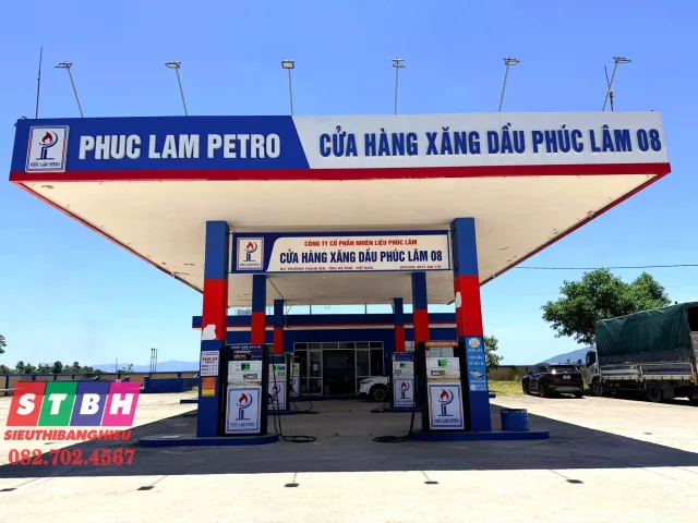 Bảng Hiệu Cây Xăng cao cấp, sang trọng