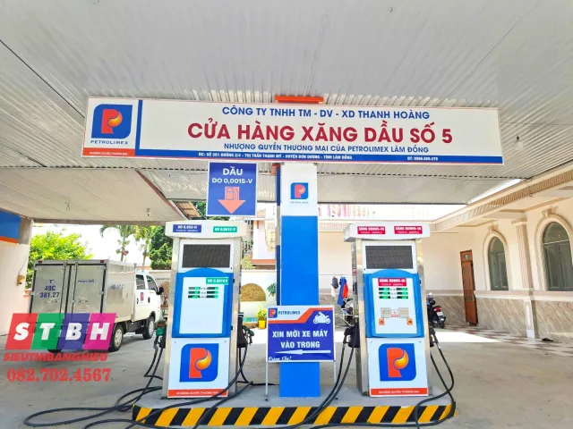 Bảng Hiệu Cây Xăng chất lượng, uy tín và sử dụng lâu dài